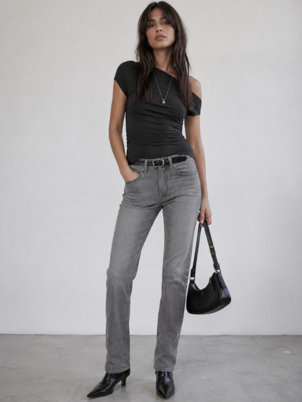 Madewell The 90s Straight Jean Jeans In Hallandale Wash Gray Size 27
